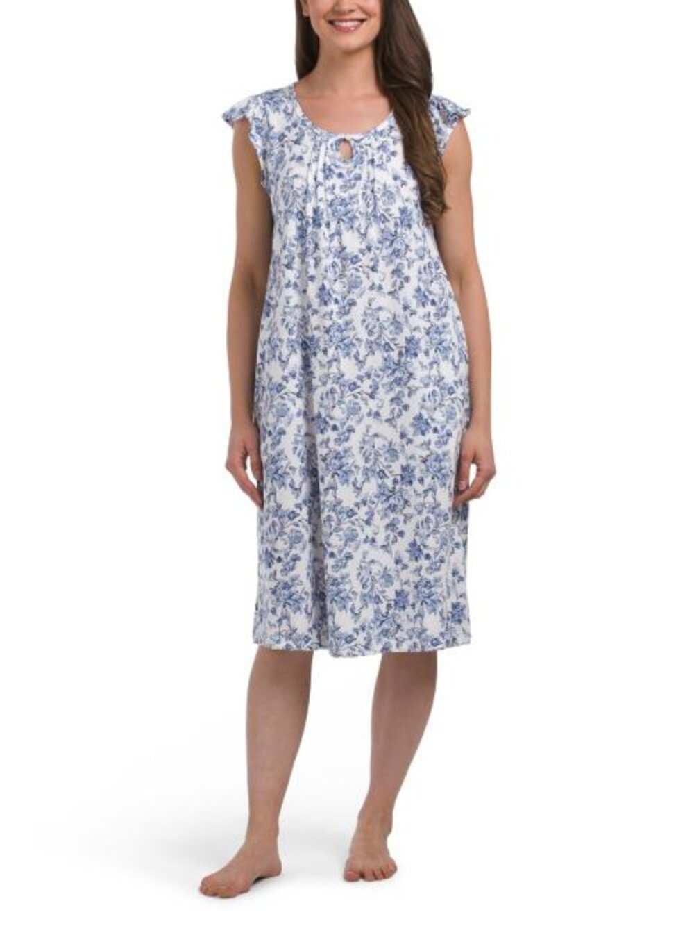 POPPY & CLAY Organic Cotton Floral Soft Sense Sleep Gown